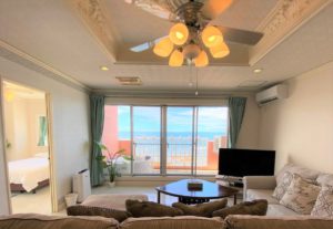 Fully Furnished 4BR unit with a great ocean view!